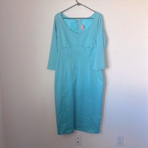 Pinup Girl Priscilla Teal blue Dress